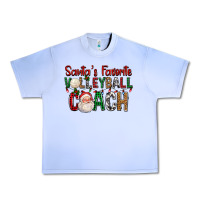 Grape Ice Santa's Favorite Volleyball Coach For Christmas Urban Heavy Tee - FaDigitalArtStudio