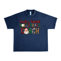 Navy Santa's Favorite Volleyball Coach For Christmas Urban Heavy Tee - FaDigitalArtStudio