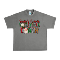 Tornado Santa's Favorite Volleyball Coach For Christmas Urban Heavy Tee - FaDigitalArtStudio
