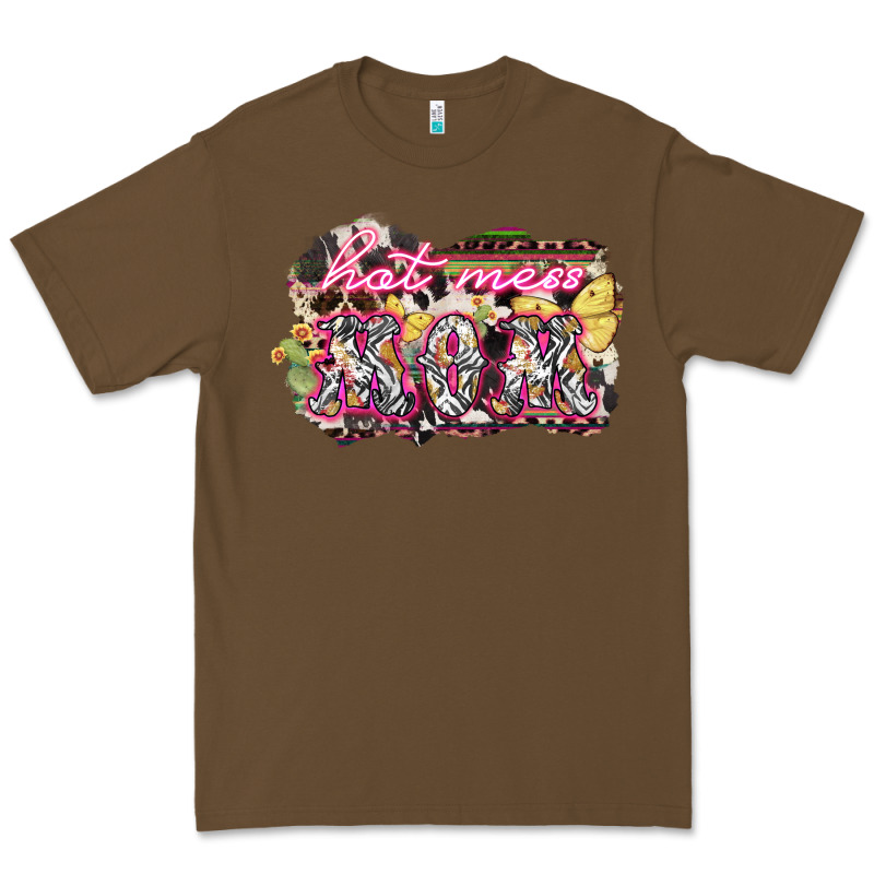Hot Mess Mom Mother's Day Premium Tee by HowdyJamesFarm | Teevron