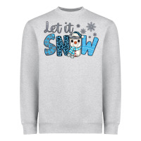 Let It Snow Snowman Coffee Heavyweight Sweatshirt | Teevron