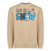 Mushroom let it snow snowman coffee Heavyweight Sweatshirt - JahusDesignShop