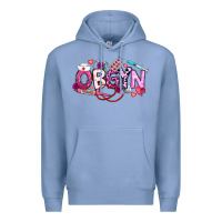 Colony Blue Valentine OBGYN Premium Hoodie - CowhideDigitalArt