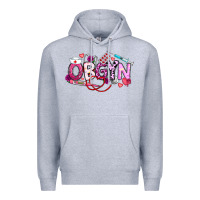 Heather Grey Valentine OBGYN Premium Hoodie - CowhideDigitalArt