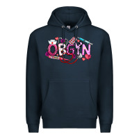 Navy Valentine OBGYN Premium Hoodie - CowhideDigitalArt