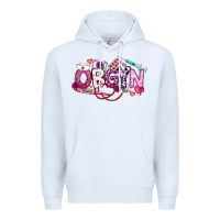 White Valentine OBGYN Premium Hoodie - CowhideDigitalArt