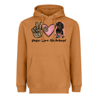Meerkat peace love dachshund Heavyweight Hoodie - JahusDesignShop