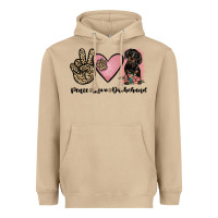 Mushroom peace love dachshund Heavyweight Hoodie - JahusDesignShop
