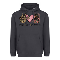 Smoke peace love dachshund Heavyweight Hoodie - JahusDesignShop