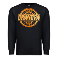 Black best grandpa Premium Sweatshirt - DesigneFamous