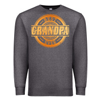 Charcoal Heather best grandpa Premium Sweatshirt - DesigneFamous