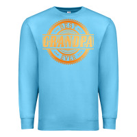 Ocean Blue best grandpa Premium Sweatshirt - DesigneFamous
