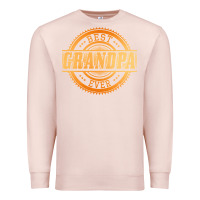 Pale Pink best grandpa Premium Sweatshirt - DesigneFamous
