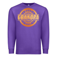 Purple best grandpa Premium Sweatshirt - DesigneFamous