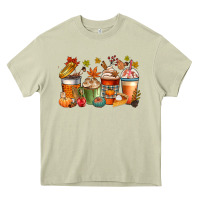 Mossy fall coffee cups Heavy Core Tee - CowGirlArtShop