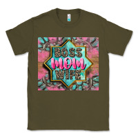 Army Green Boss mom wife Classic Tee - CowGirlArtShop