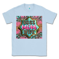 Dusty Blue Boss mom wife Classic Tee - CowGirlArtShop