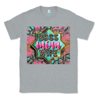 Heather Grey Boss mom wife Classic Tee - CowGirlArtShop