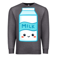 Charcoal Heather milk Premium Sweatshirt - DesigneFamous