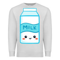 Dove Grey milk Premium Sweatshirt - DesigneFamous