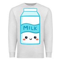 Oatmeal Heather milk Premium Sweatshirt - DesigneFamous