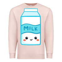 Pale Pink milk Premium Sweatshirt - DesigneFamous