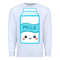 White milk Premium Sweatshirt - DesigneFamous