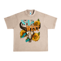 French Oak Western Wild West Rodeo Urban Heavy Tee - BundleAndBundleShop