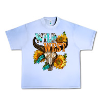 Grape Ice Western Wild West Rodeo Urban Heavy Tee - BundleAndBundleShop