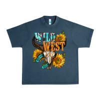 Midnight Navy Western Wild West Rodeo Urban Heavy Tee - BundleAndBundleShop