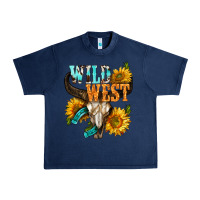 Navy Western Wild West Rodeo Urban Heavy Tee - BundleAndBundleShop