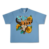 Pebble Blue Western Wild West Rodeo Urban Heavy Tee - BundleAndBundleShop