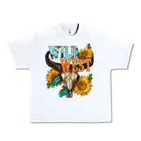 White Western Wild West Rodeo Urban Heavy Tee - BundleAndBundleShop