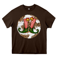 Chocolate Brown Elf Shoes Christmas Heavy Core Tee - RanaPortraitStore