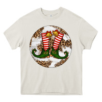Cream Elf Shoes Christmas Heavy Core Tee - RanaPortraitStore