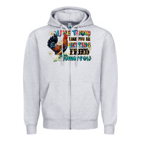 Heather Grey live today like fried tomorrow Zipper Hoodie - JahusDesignShop