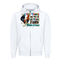White live today like fried tomorrow Zipper Hoodie - JahusDesignShop