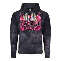 Cloud Black tackle cancer with ghosts playing football Vintage Hoodie - LillyAllenDesigns