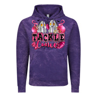 Cloud Purple tackle cancer with ghosts playing football Vintage Hoodie - LillyAllenDesigns