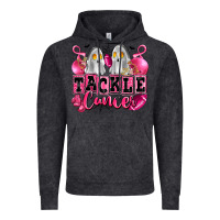 Vintage Black tackle cancer with ghosts playing football Vintage Hoodie - LillyAllenDesigns
