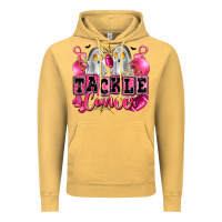 Vintage Mustard tackle cancer with ghosts playing football Vintage Hoodie - LillyAllenDesigns