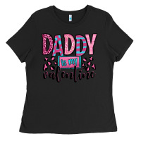 Black daddy is my valentine Ladies Tee - OliviaCreatesArt