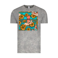 Cloud Rock hand cream nail polish remover and sunflowers with leopard and glitter Vintage Tee - BundleAndBundleShop