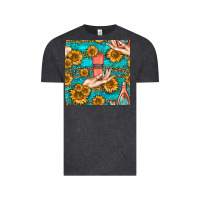 Vintage Black hand cream nail polish remover and sunflowers with leopard and glitter Vintage Tee - BundleAndBundleShop