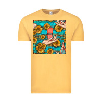 Vintage Mustard hand cream nail polish remover and sunflowers with leopard and glitter Vintage Tee - BundleAndBundleShop