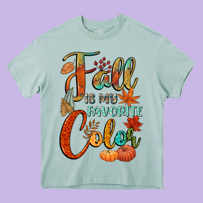 Fall Is My Favorite Color Heavy Core Tee Designed By Cowgirlartshop