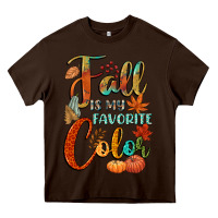 Chocolate Brown fall is my favorite color Heavy Core Tee - CowGirlArtShop