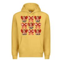 Antique Gold Valentines Eros and bow Premium Hoodie - CowhideDigitalArt