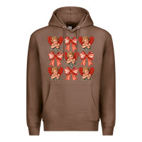 Chestnut Valentines Eros and bow Premium Hoodie - CowhideDigitalArt