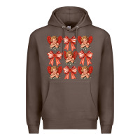 Coffee Valentines Eros and bow Premium Hoodie - CowhideDigitalArt